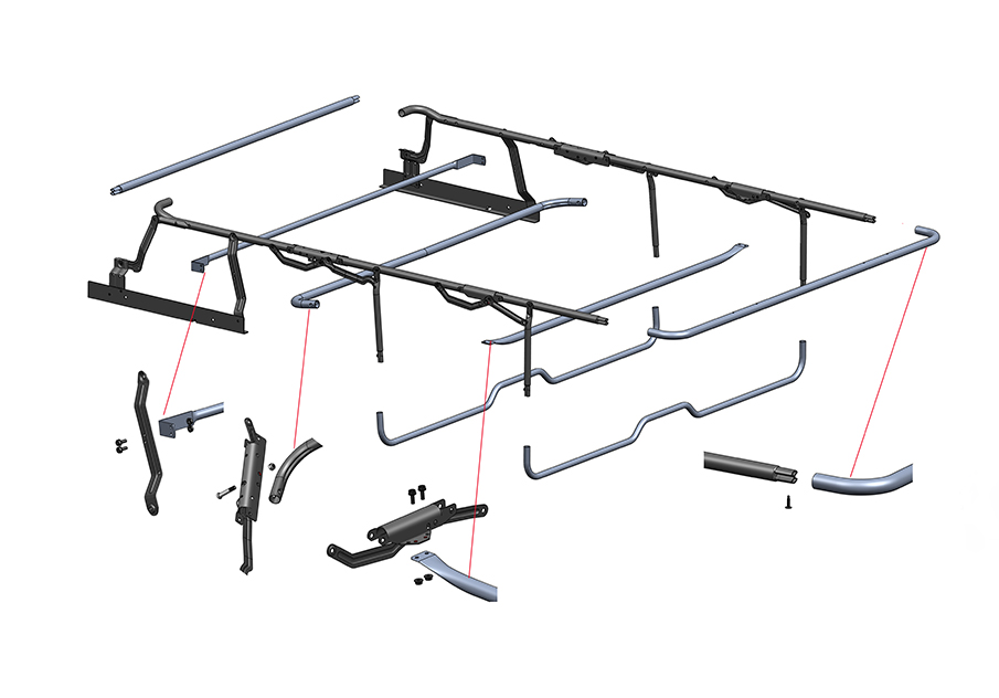 How to assemble 3 fold sofa bed mechanism with partly assembly mechanism